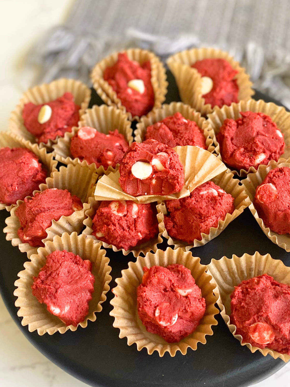 red velvet edible cookie dough