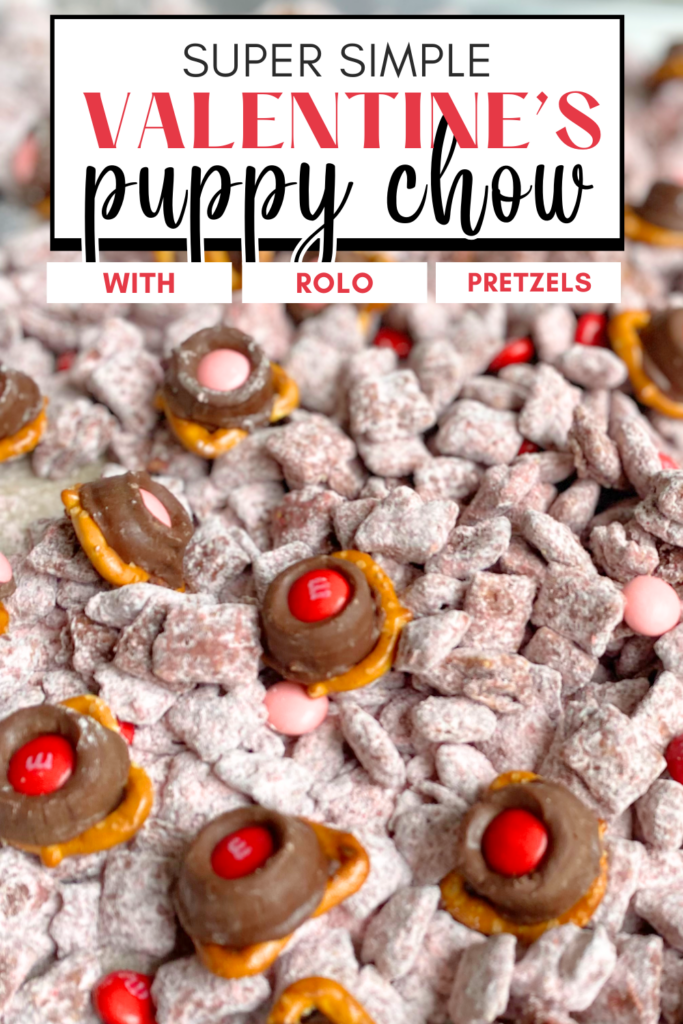 valentine's day puppy chow pin