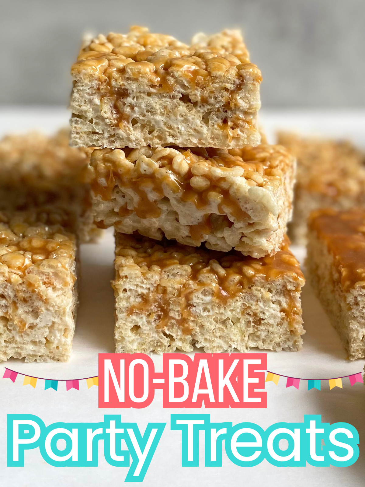 salted caramel rice krispie treats