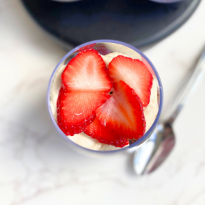 strawberry brownie parfaits