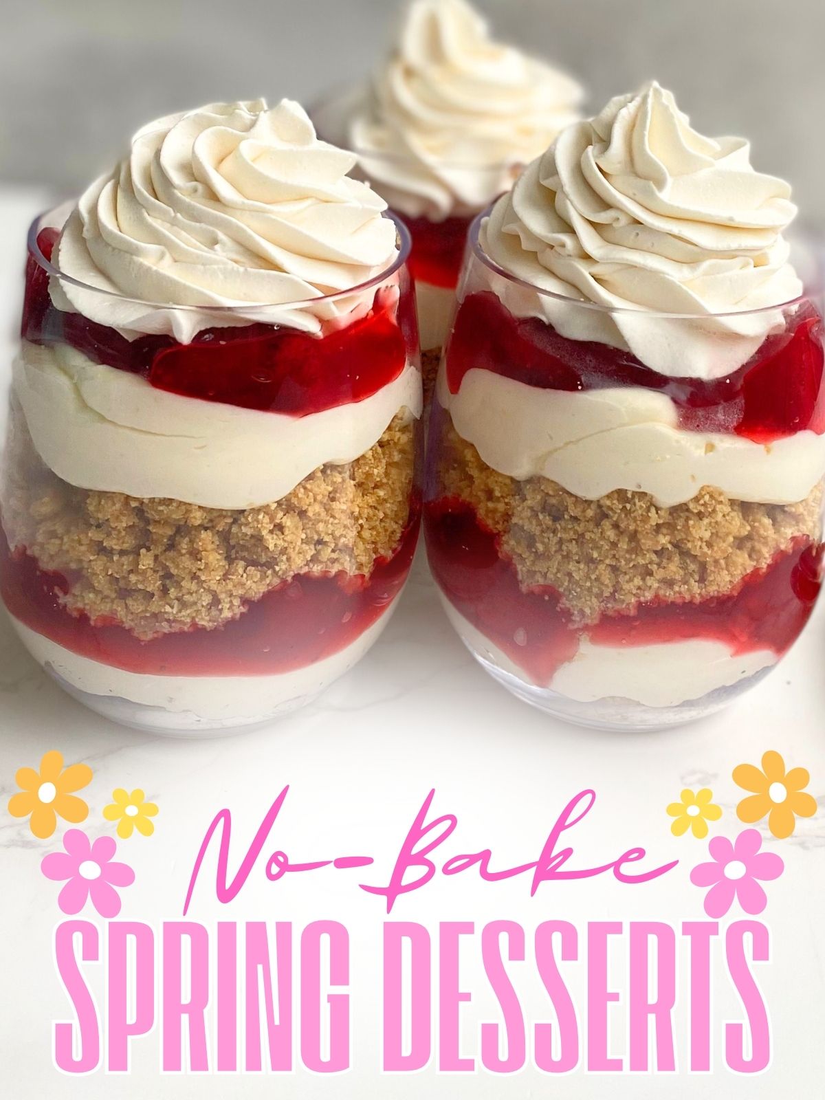 strawberry cheesecake parfaits