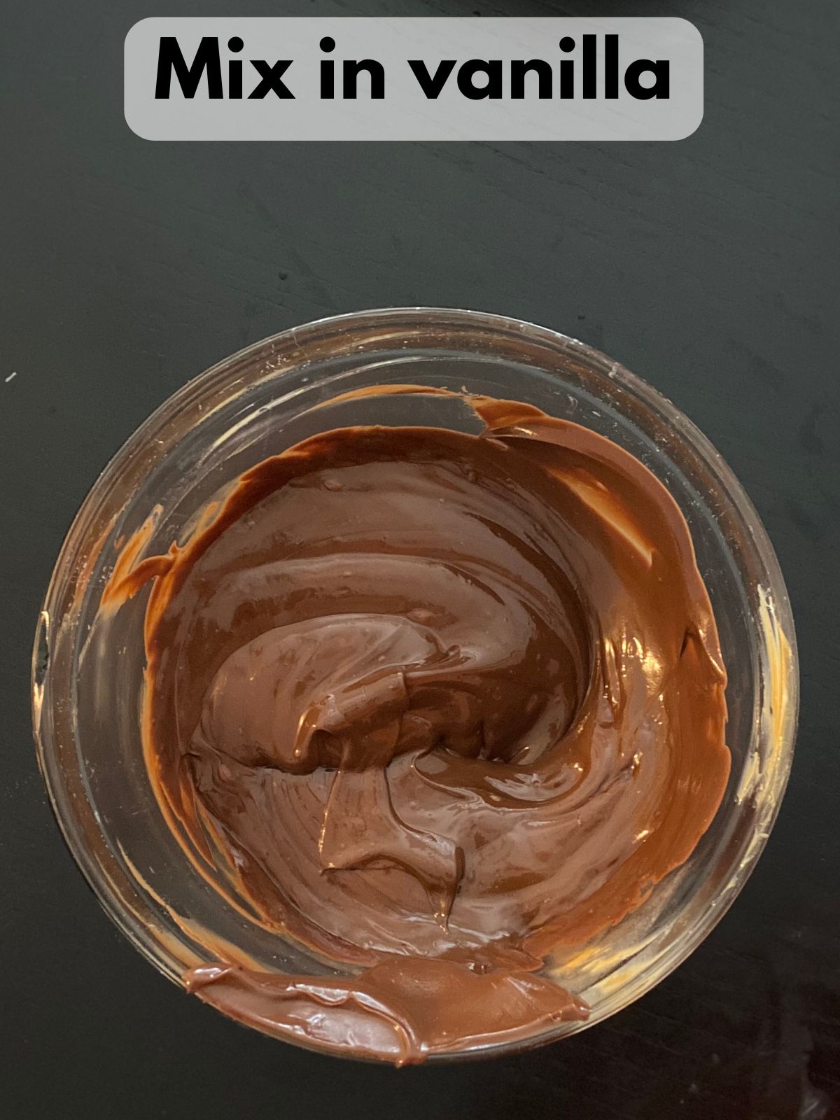 chocolate and peanut butter melted with butter