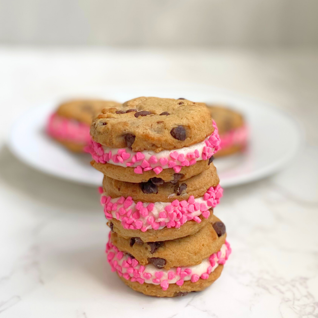 valentines day sprinkle sandiwches