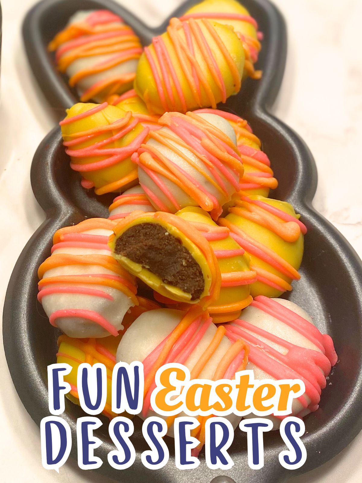 Easter egg oreo truffles