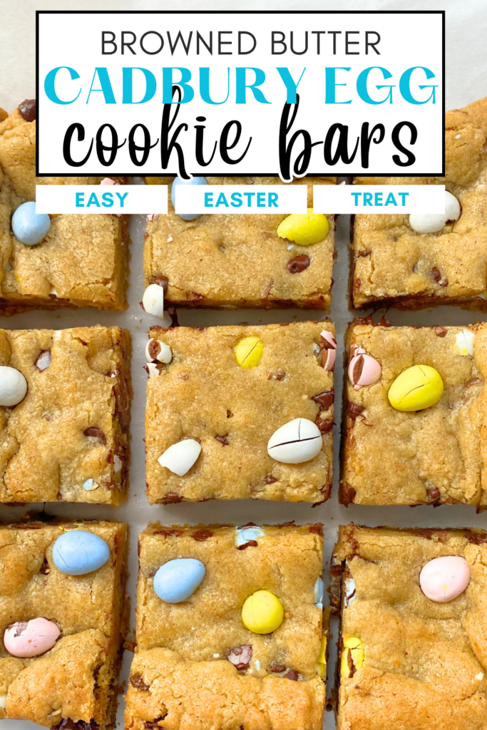cadbury egg cookie bars pin