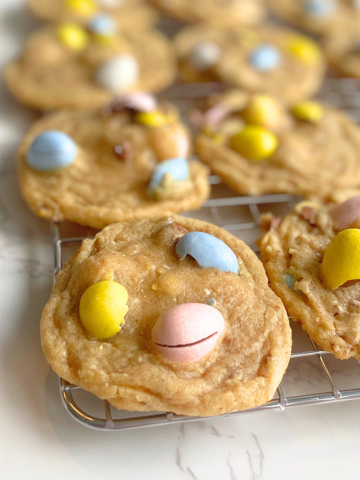 brown butter cadbury egg cookies