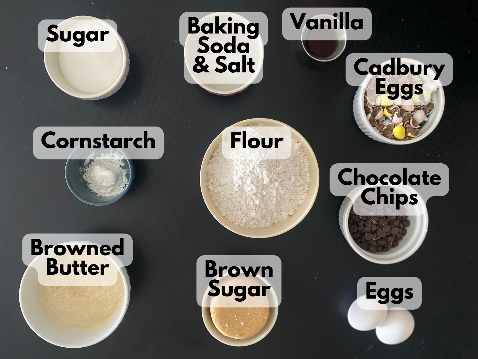 cadbury egg skillet cookie ingredients