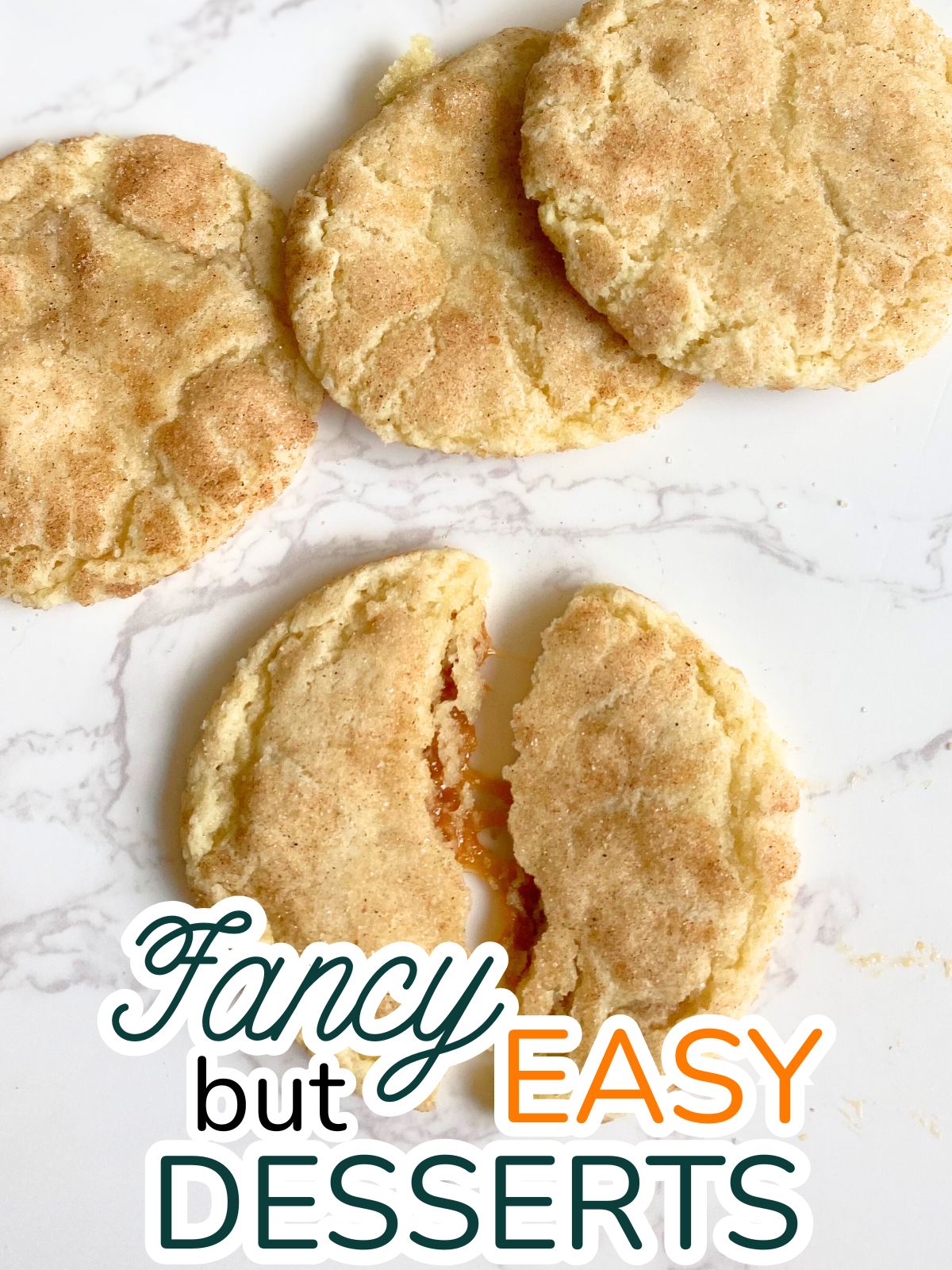 caramel stuffed snickerdoodles