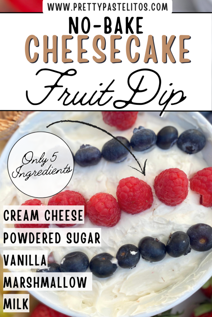 cheesecake fruit dip pin