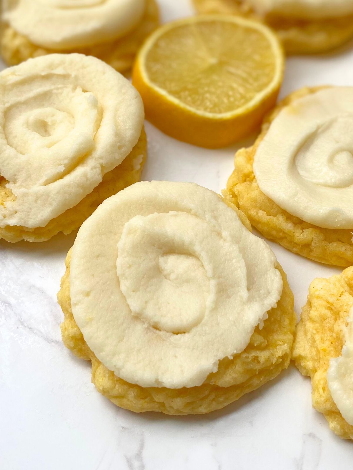 frosted lemon cake mix cookies