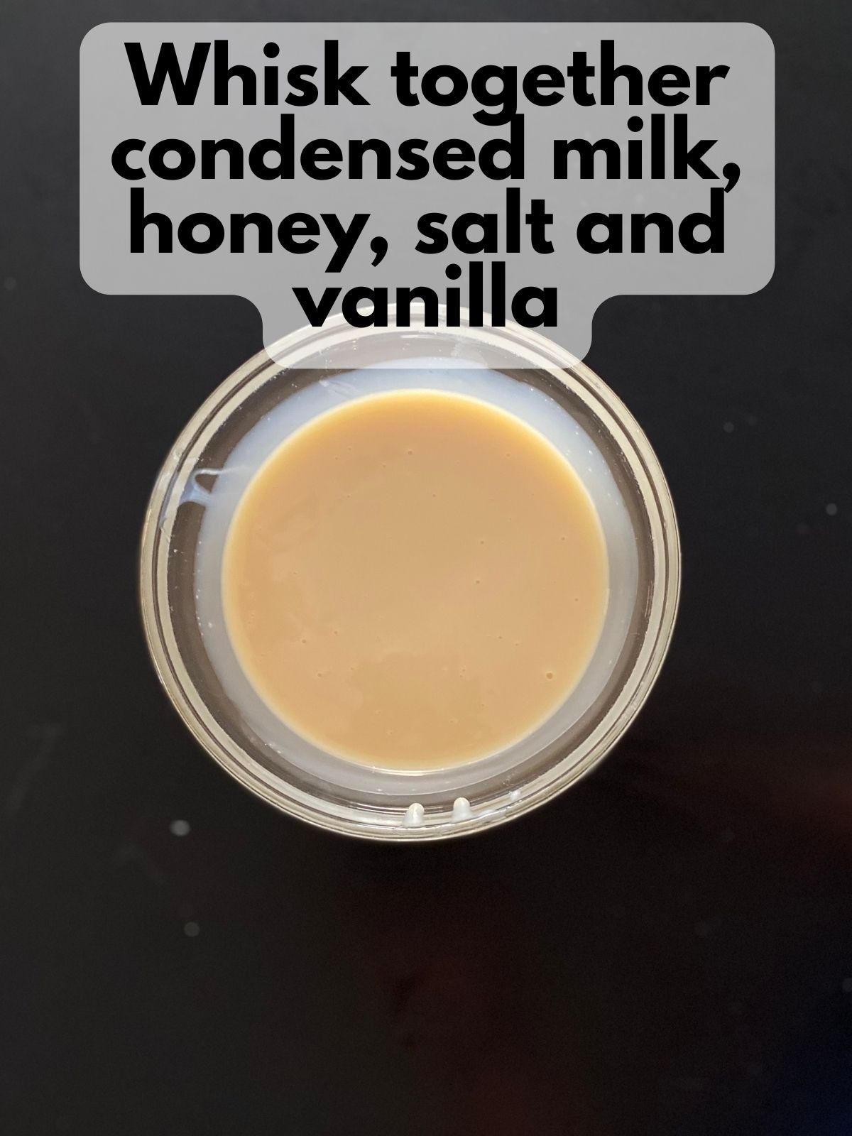 condensed milk mixed with honey
