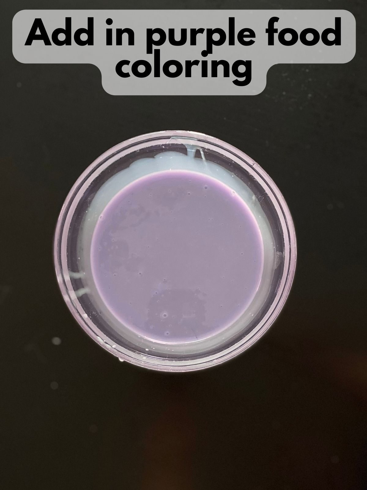 condensed milk and honey colored purple