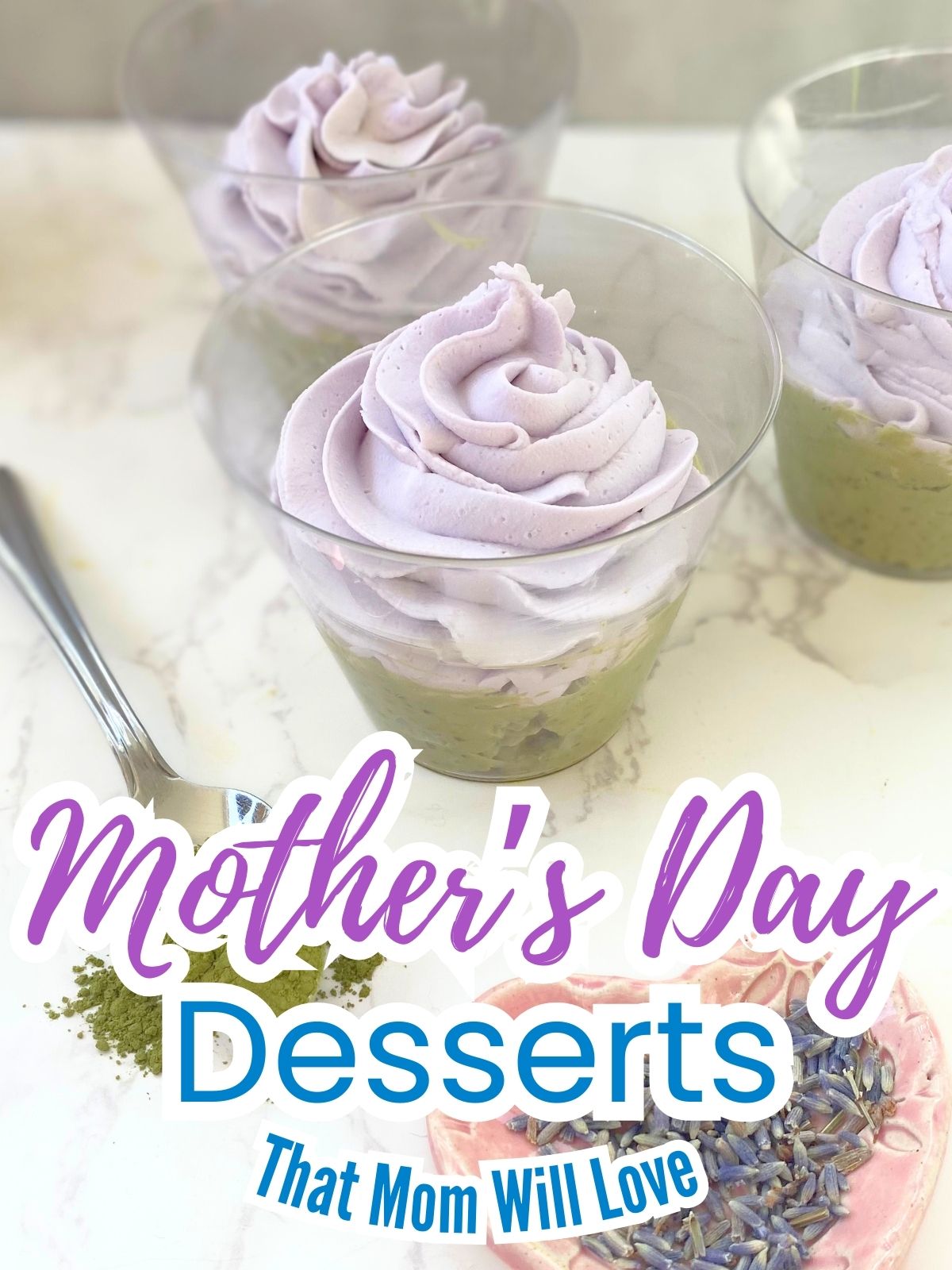 lavender matcha chia pudding