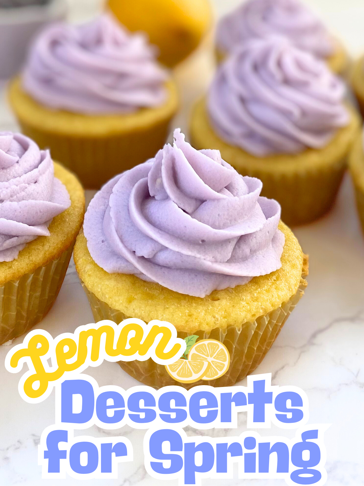 lemon lavender cupcakes