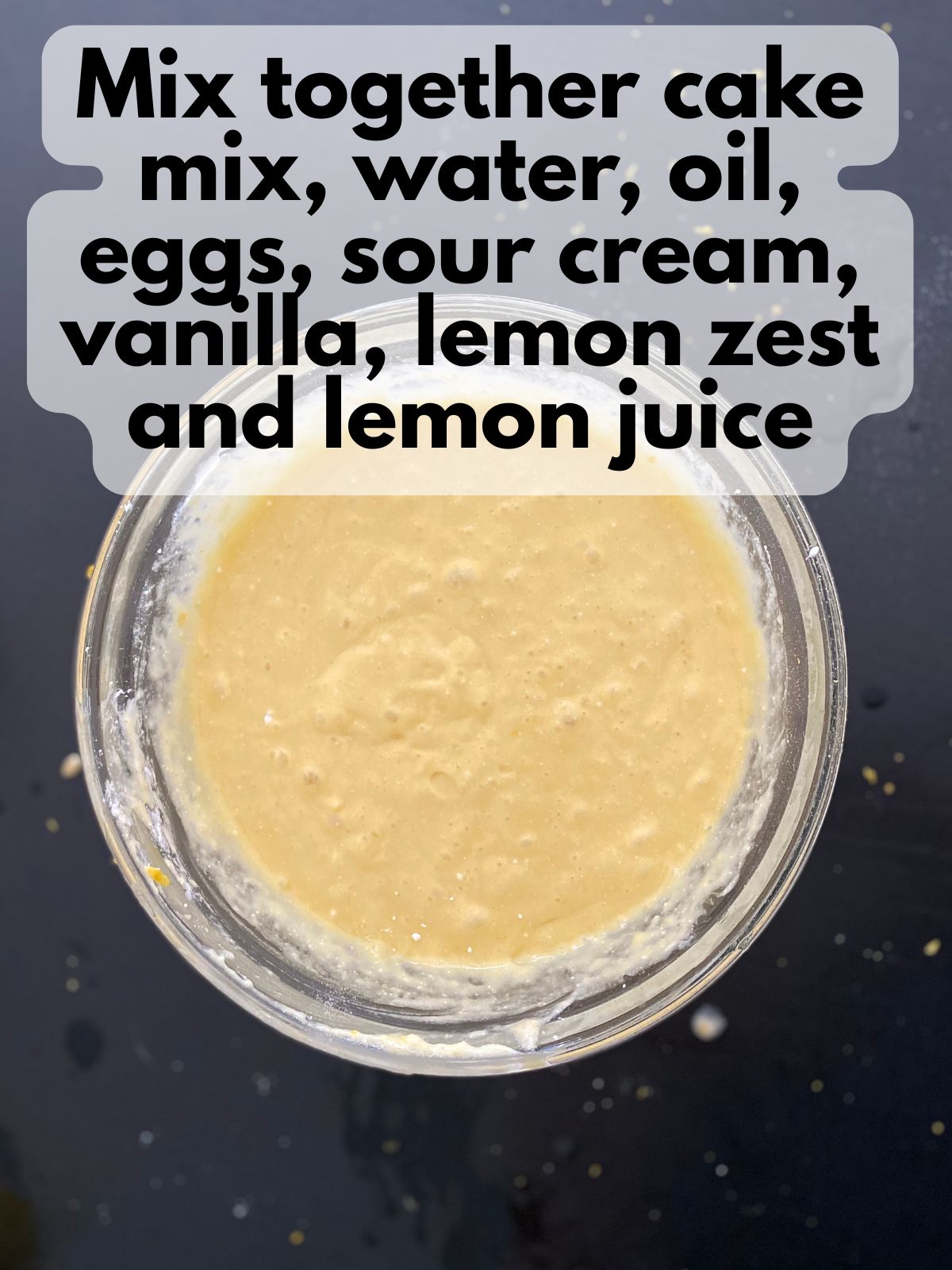 lemon cupcake batter