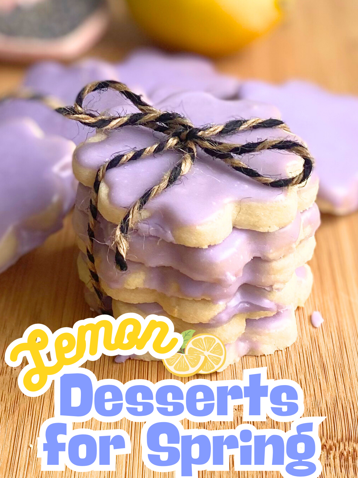 lemon lavender shortbread cookies