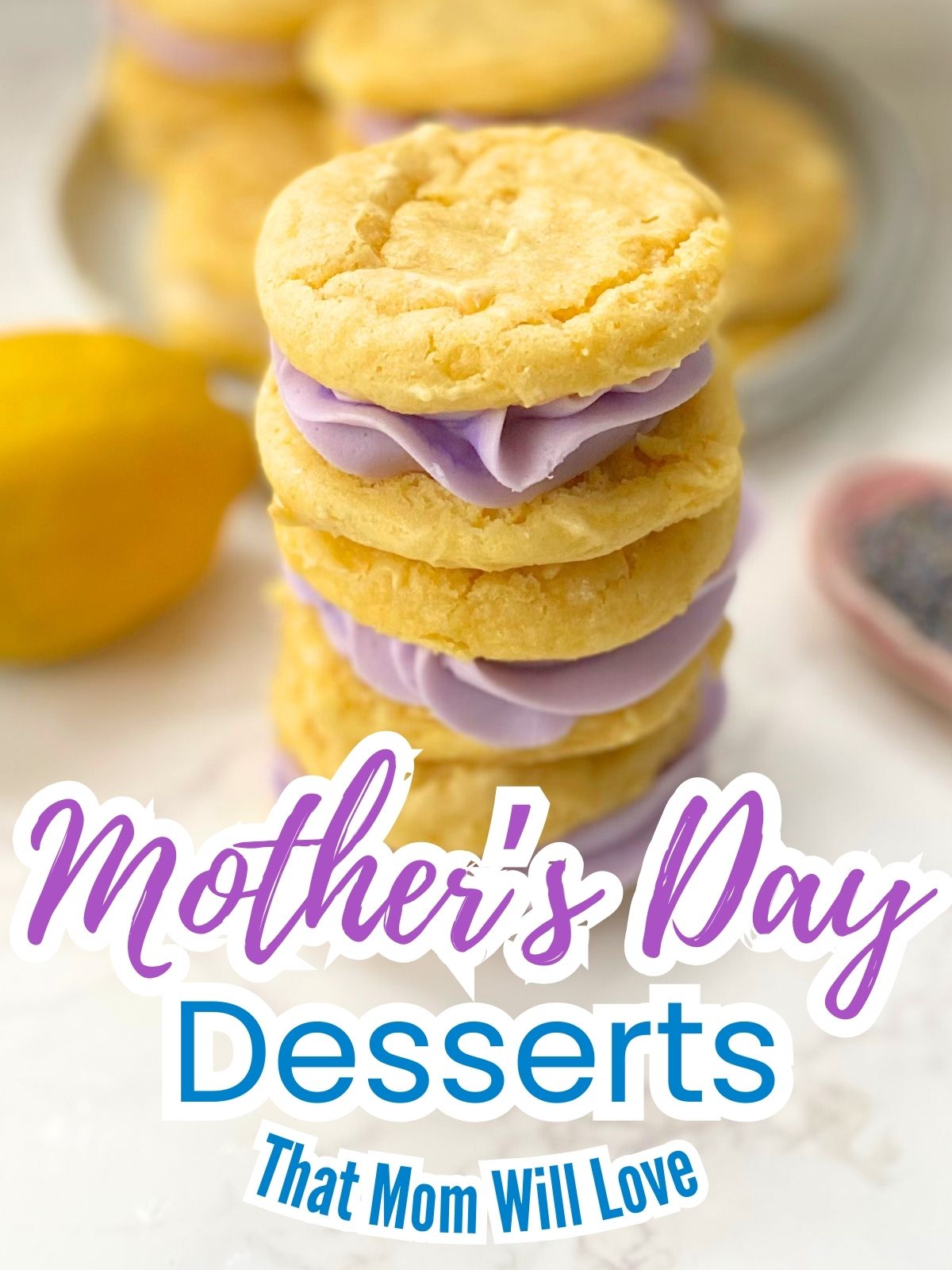 lemon lavender whoopie pies