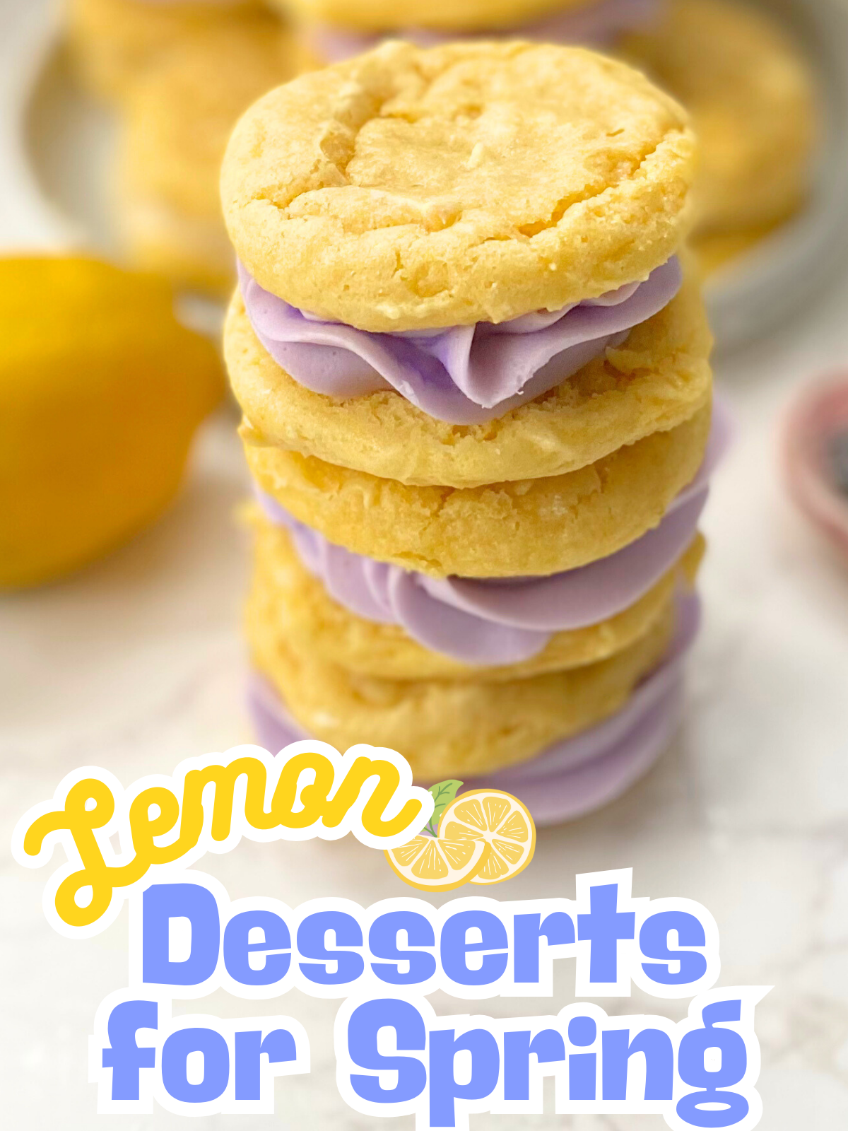 lemon lavender whoopie pies