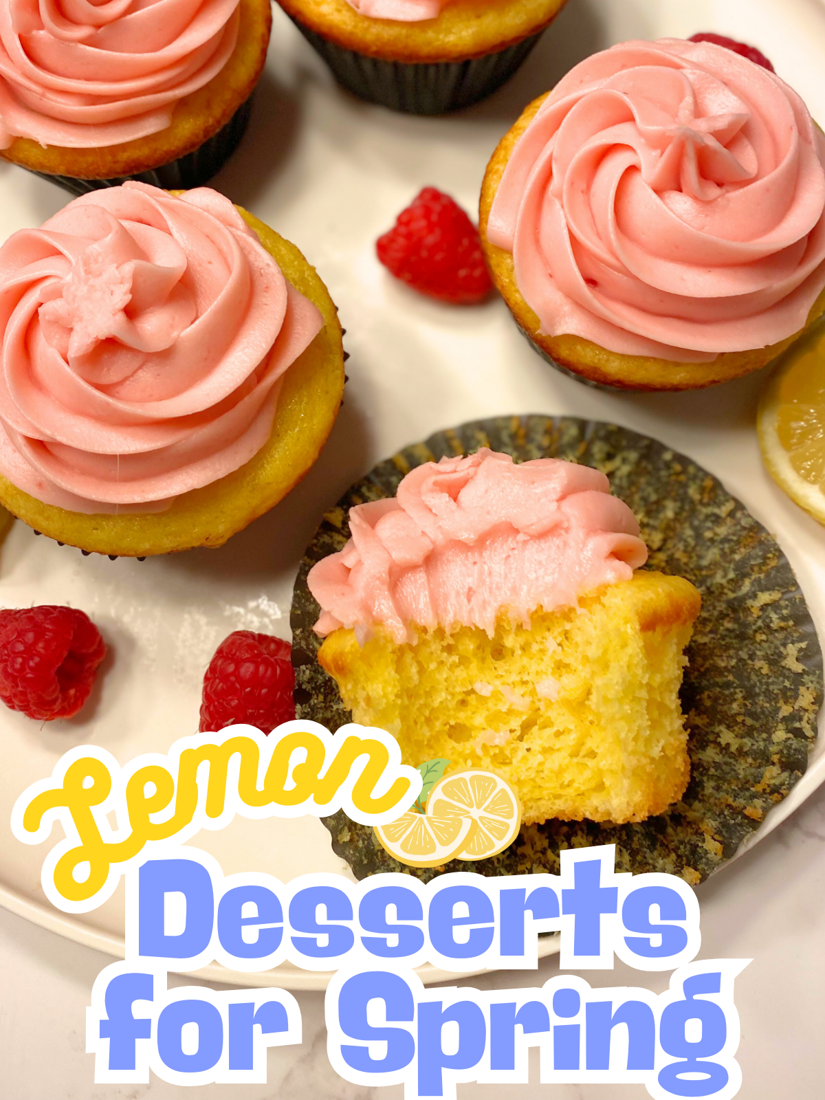 lemon raspberry cupcakes