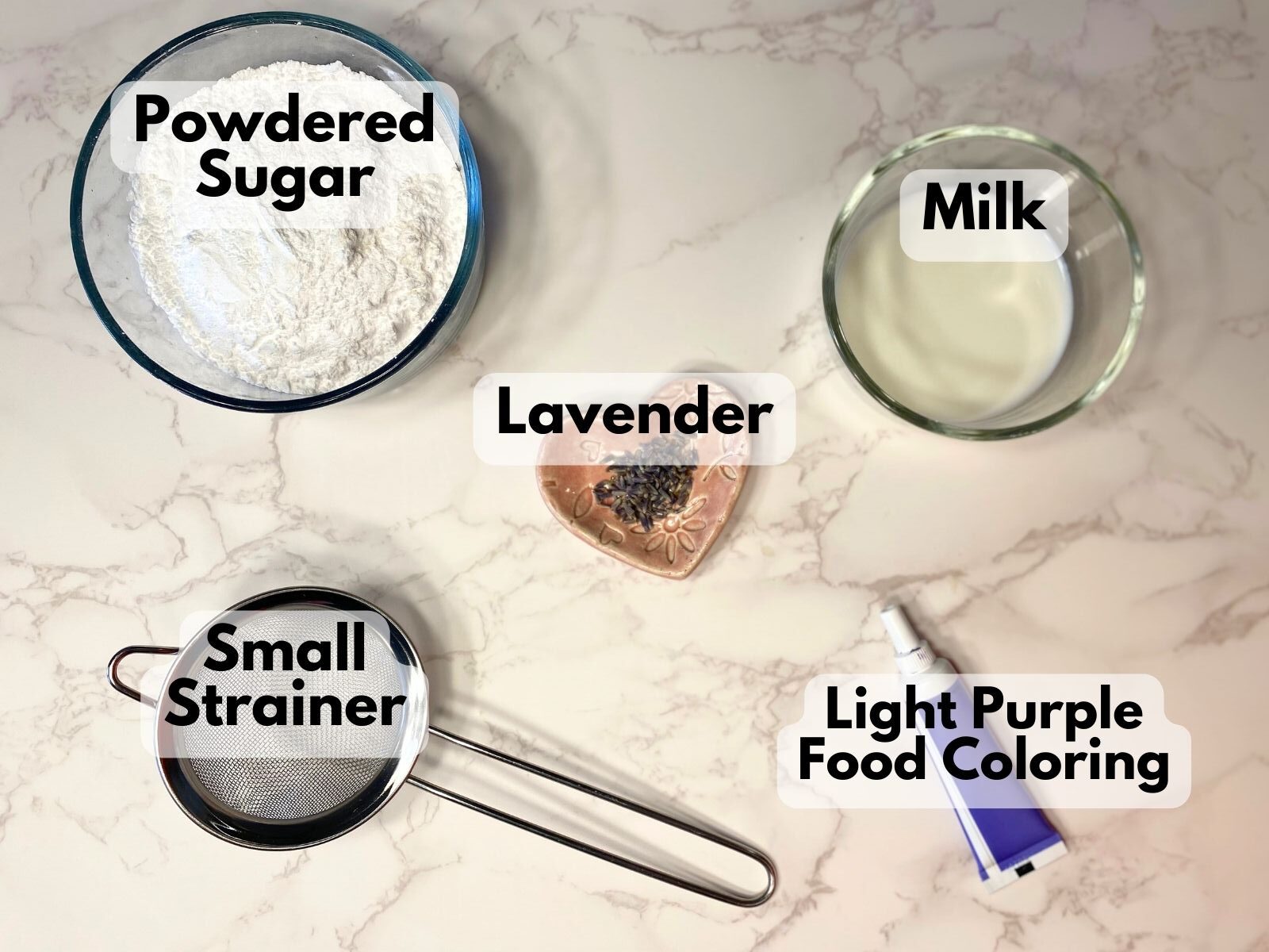 lavender glaze ingredients