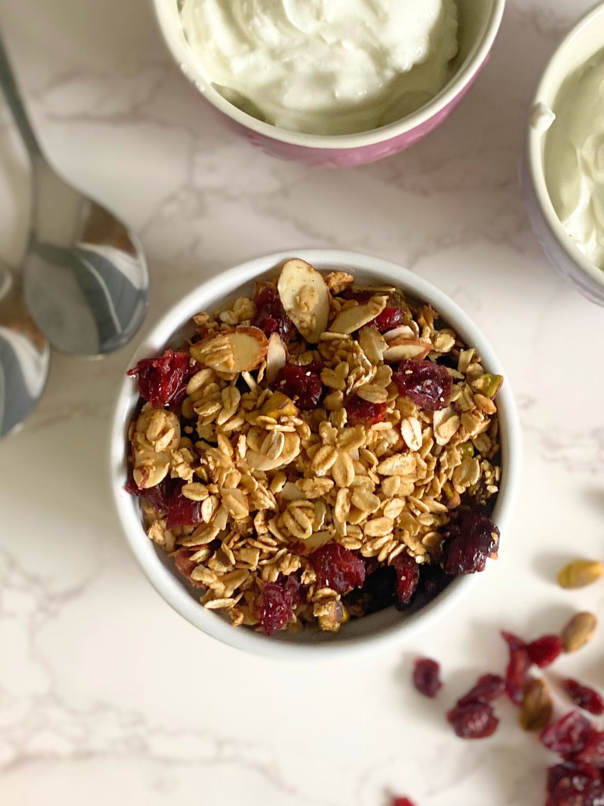 pistachio cranberry granola