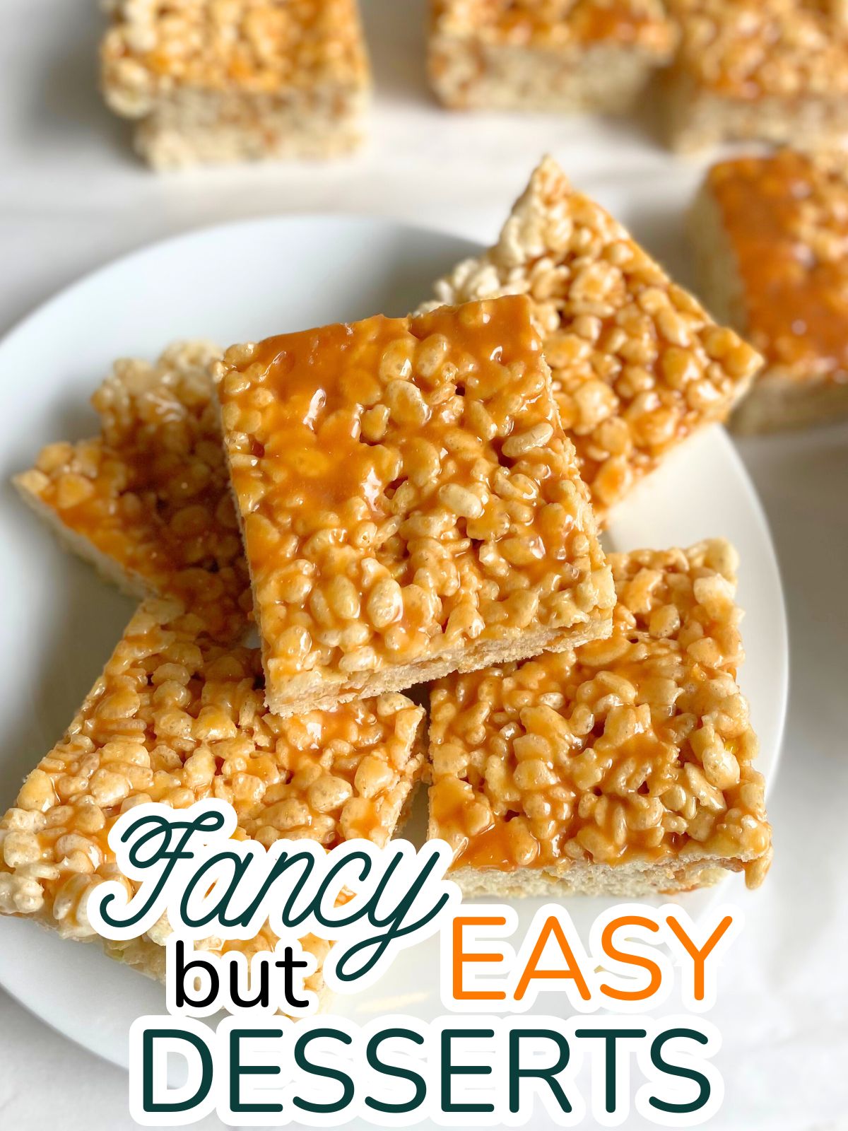 salted caramel rice krispie treats