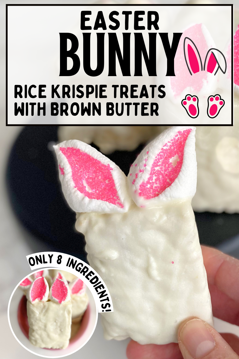 Easter Bunny Rice Krispie treats pin