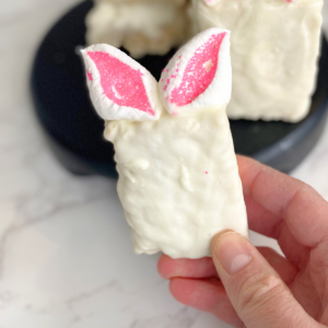 Easter bunny rice krispie treats