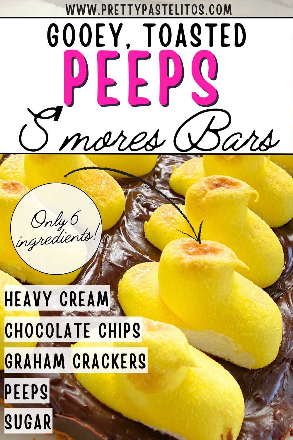 peeps smores bars pin