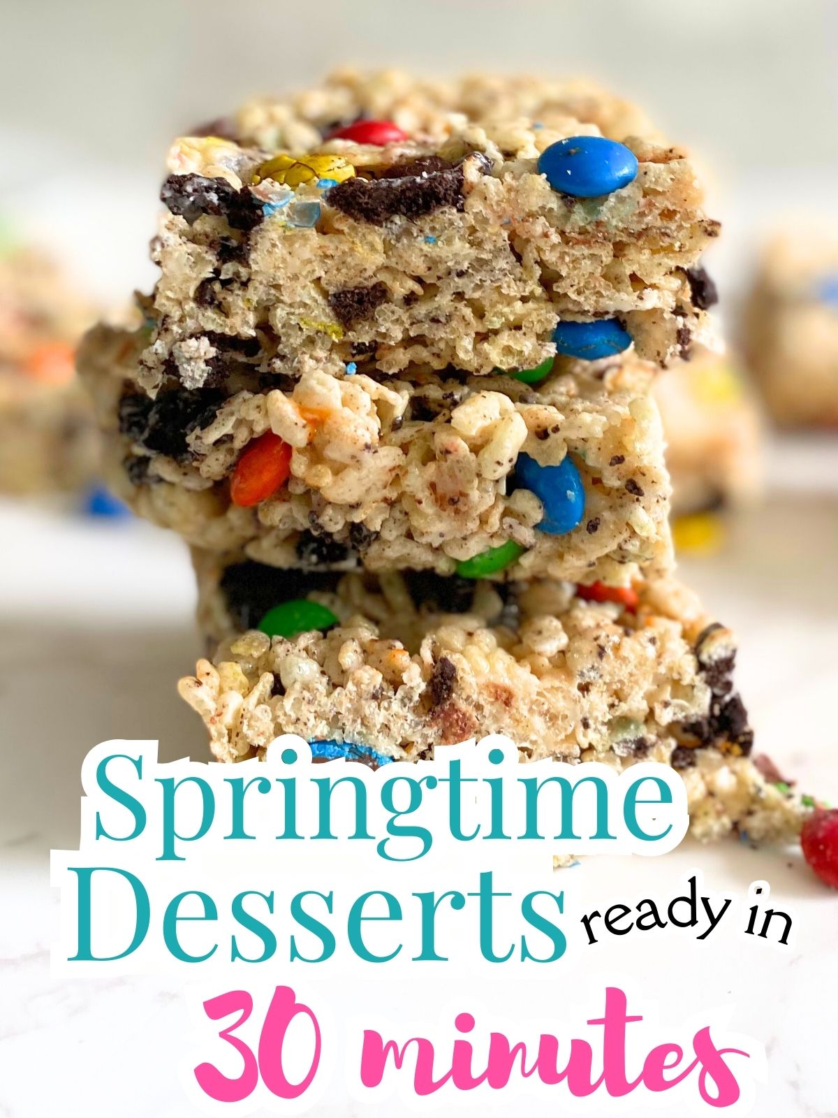 M&M oreo rice krispie treats