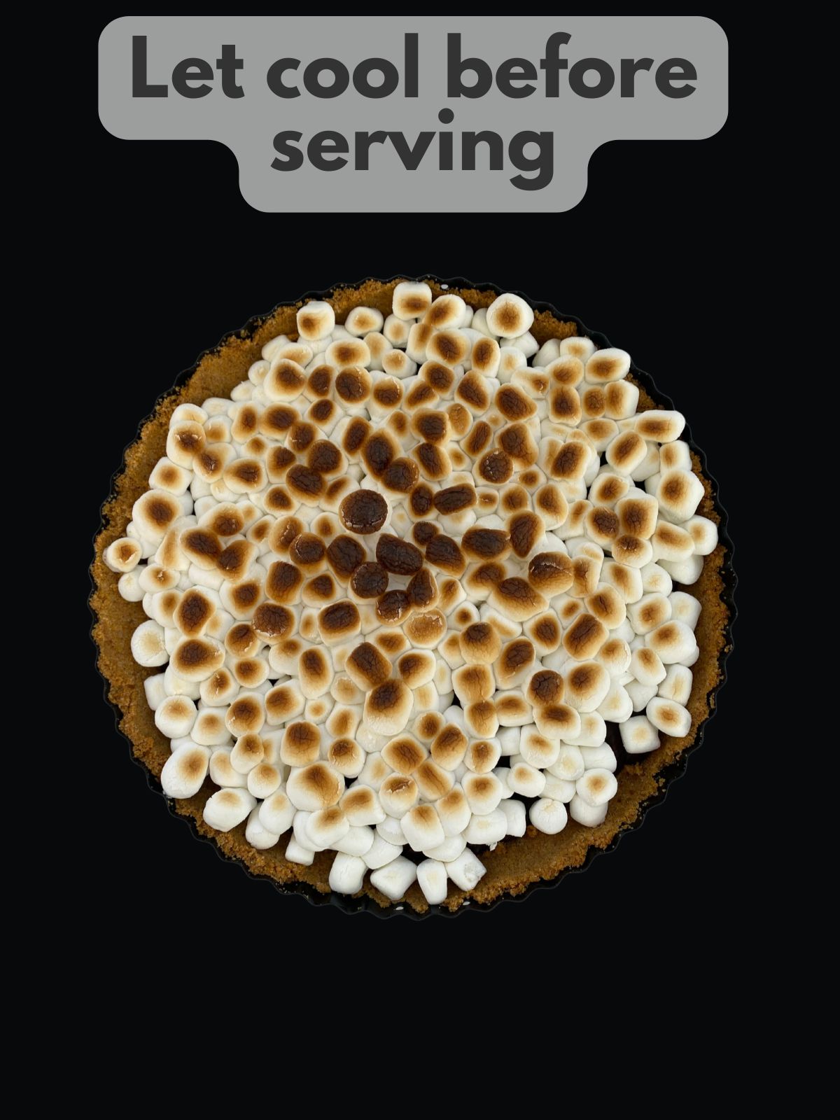 smores tart with toasted marshmallows