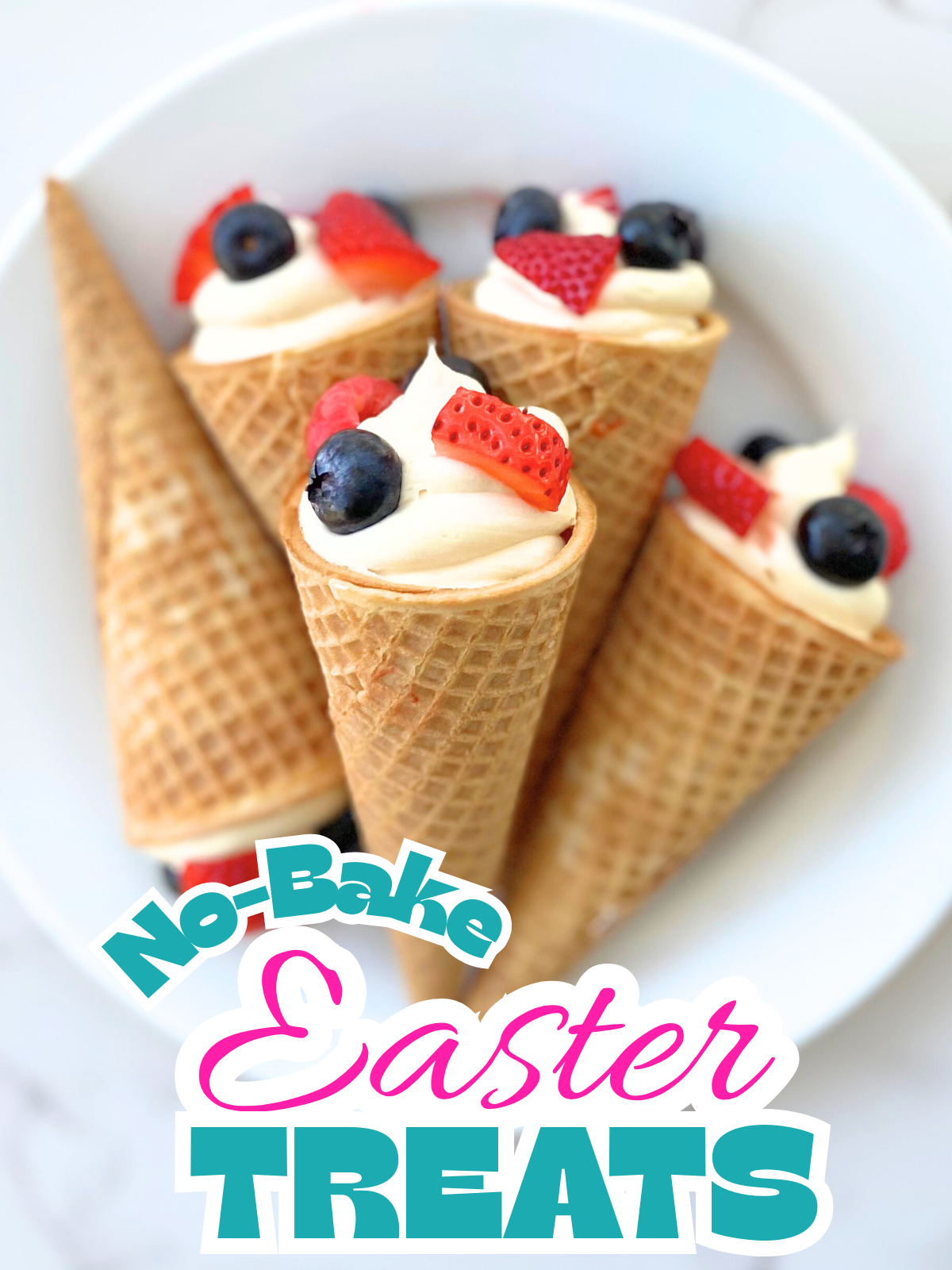 berry cheesecake cones