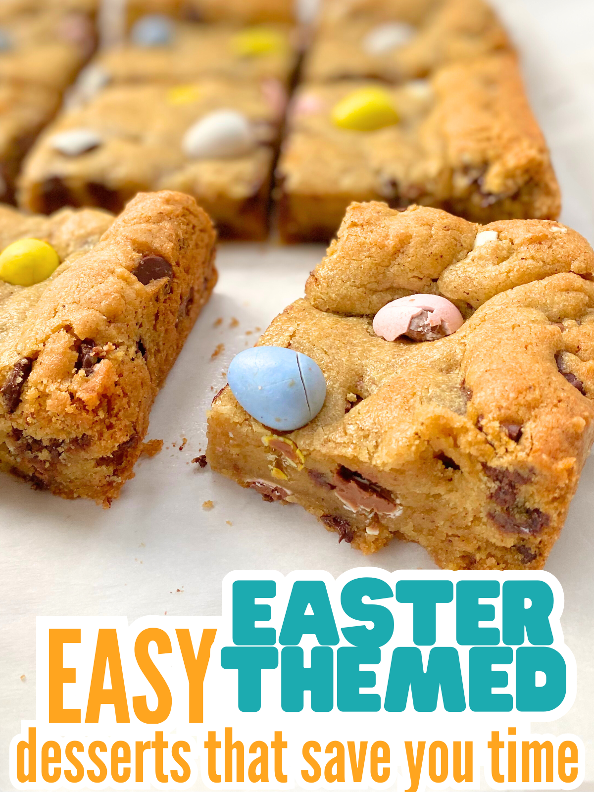 cadbury egg cookie bars