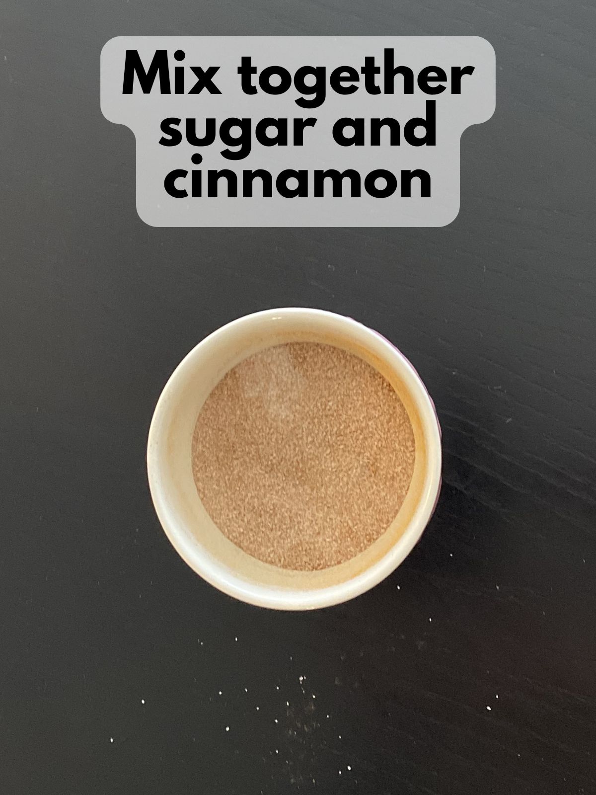 cinnamon sugar in a bowl