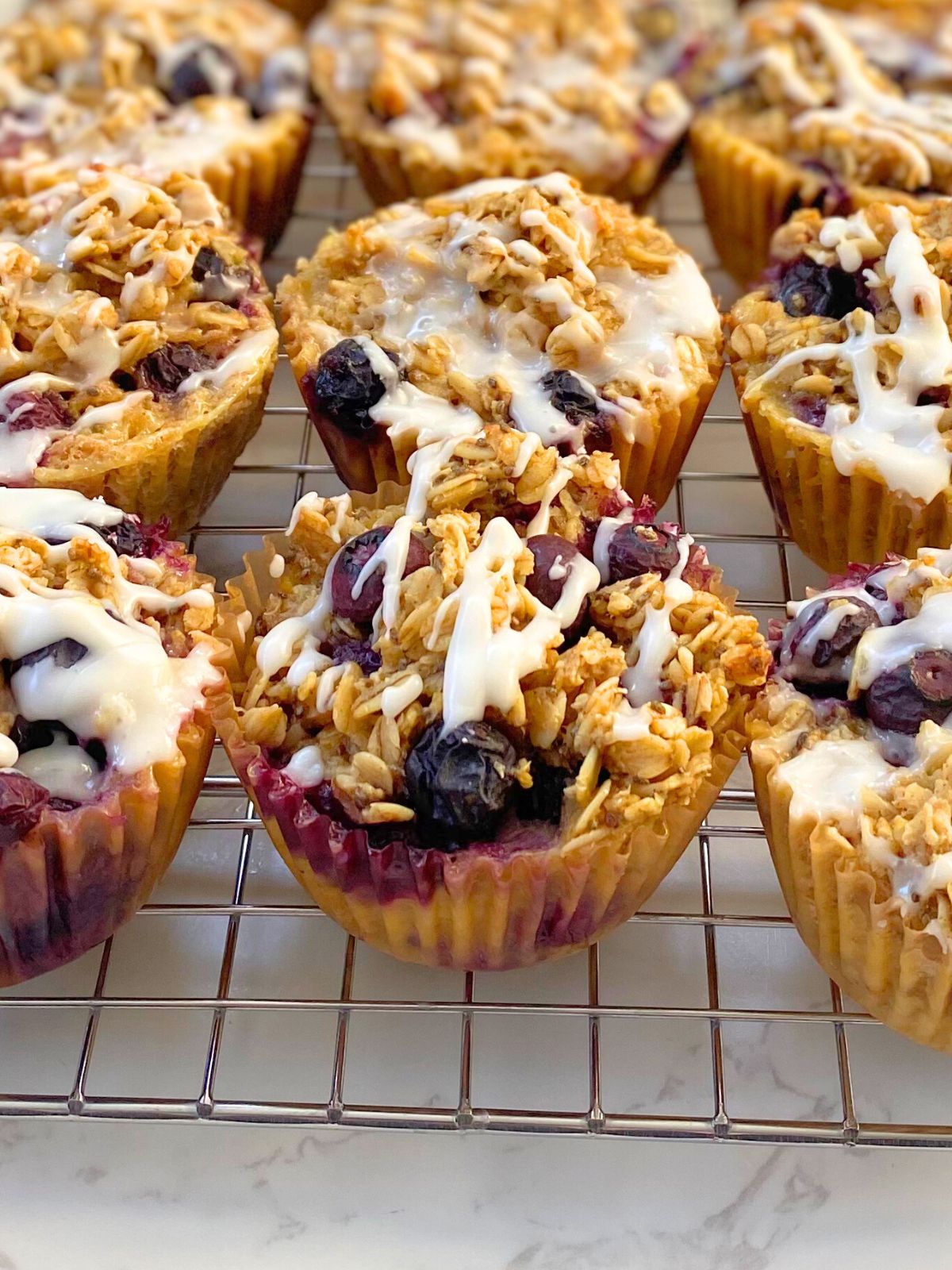 lemon blueberry baked oatmeal cups