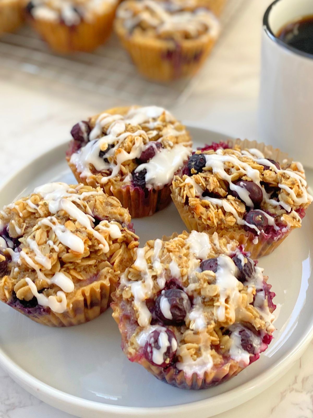 lemon blueberry baked oatmeal cups