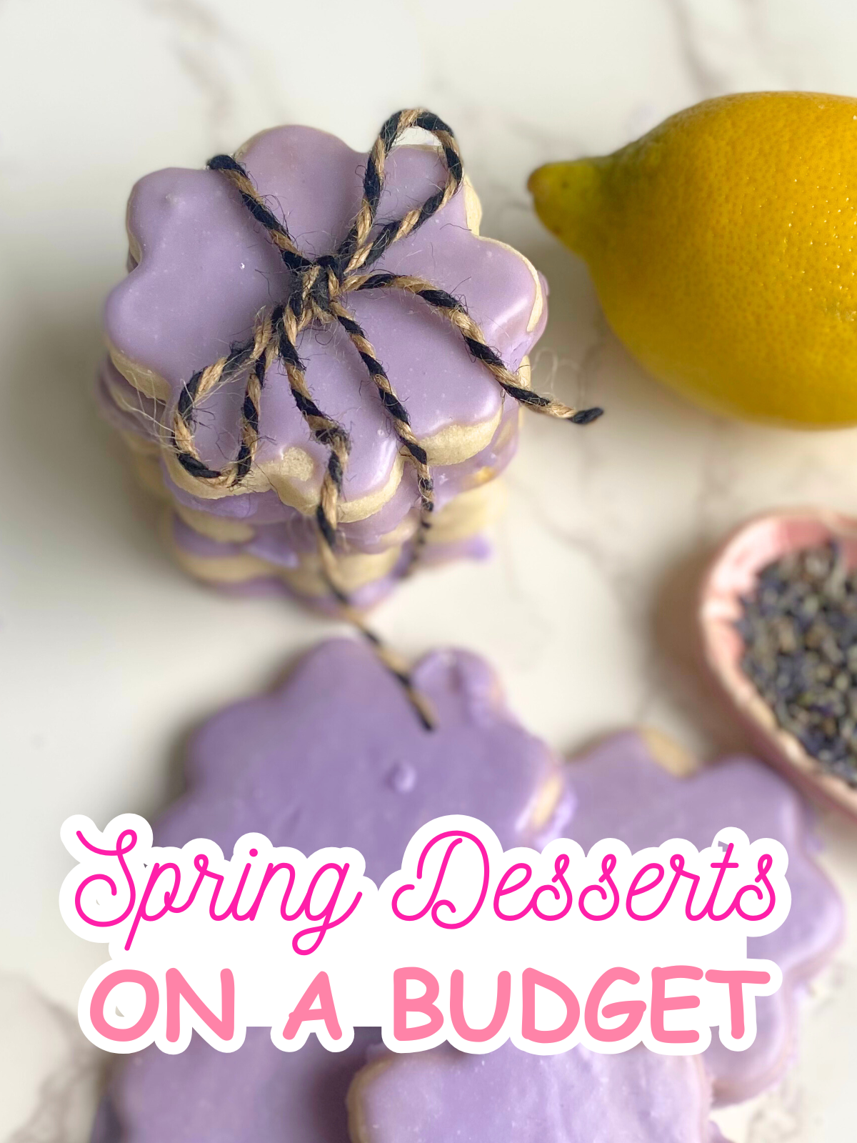 lemon lavender shortbread cookies