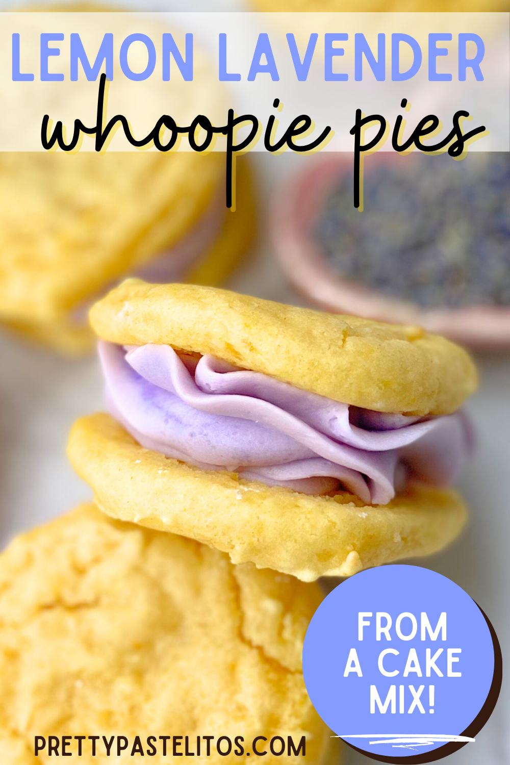 lemon lavender whoopie pies pin