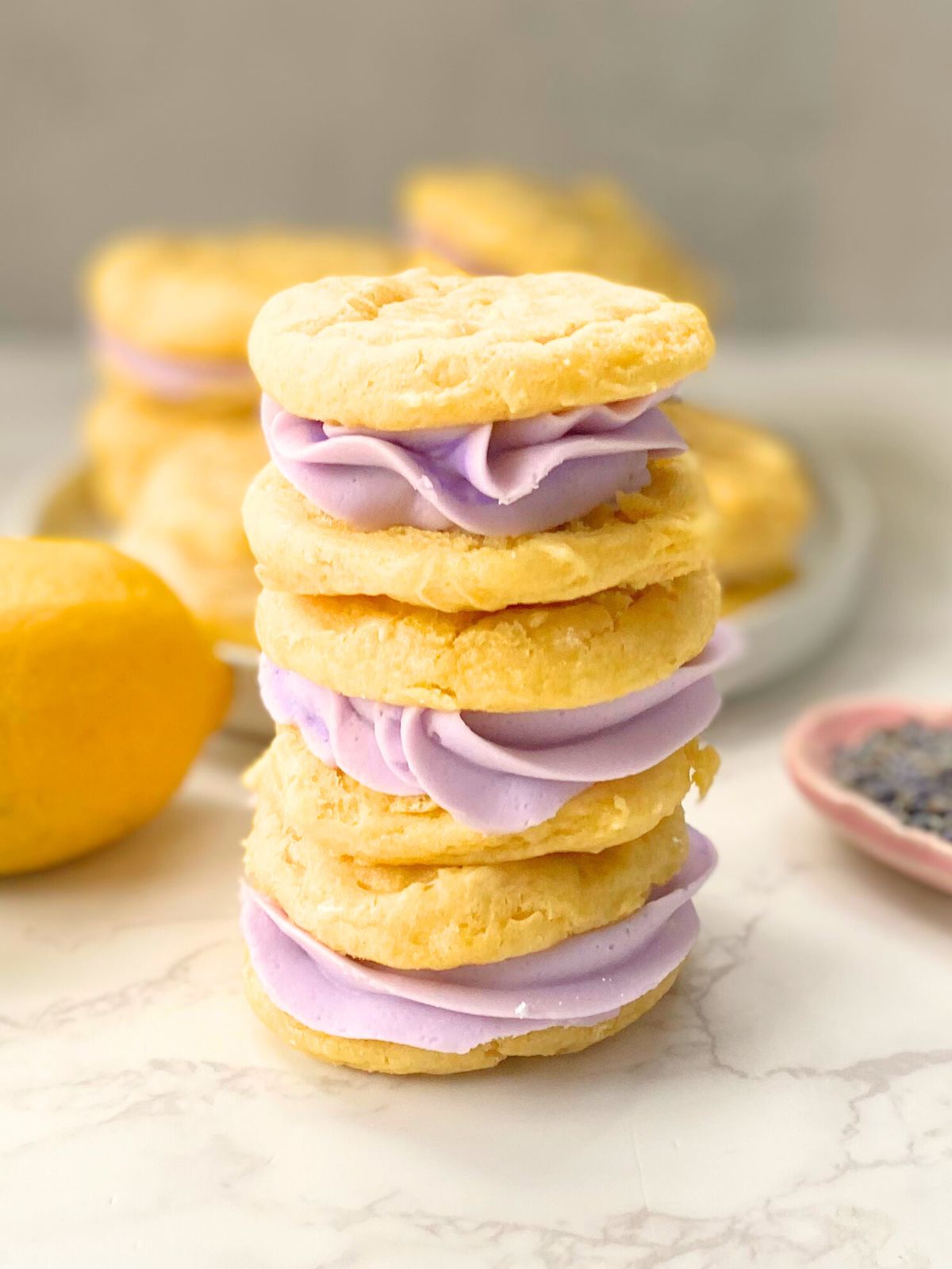 lemon lavender whoopie pies