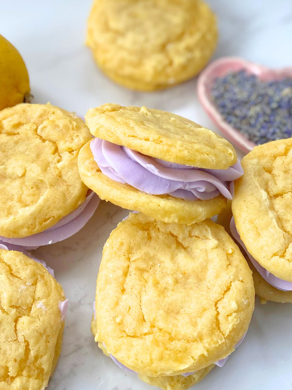 lemon lavender whoopie pies