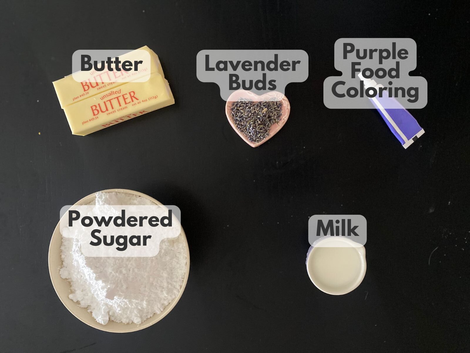 lavender buttercream ingredients