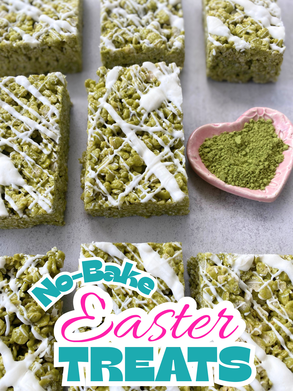 matcha rice krispie treats