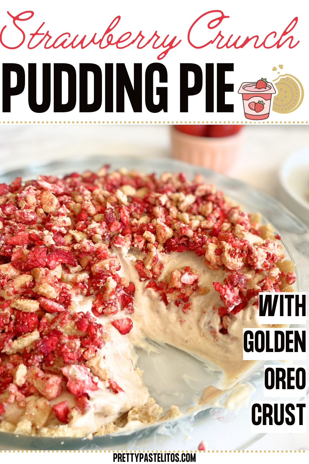 strawberry crunch pudding pie pin