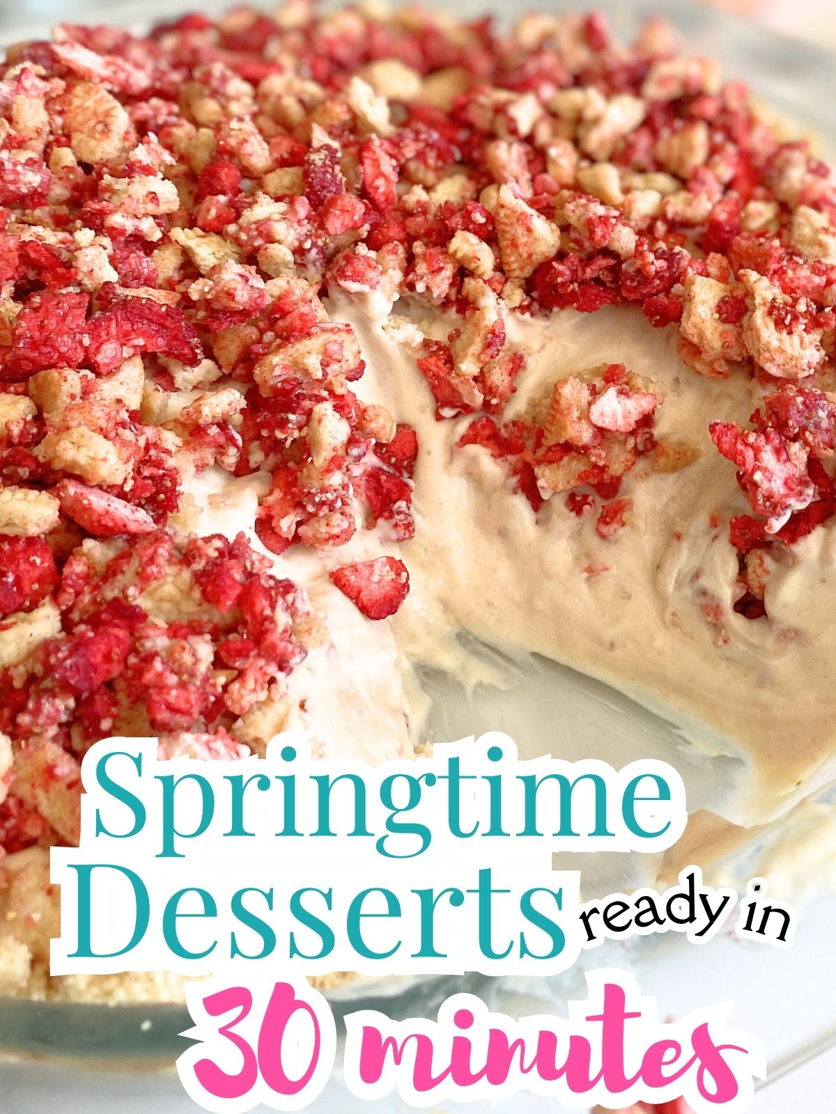 golden oreo strawberry crunch pie