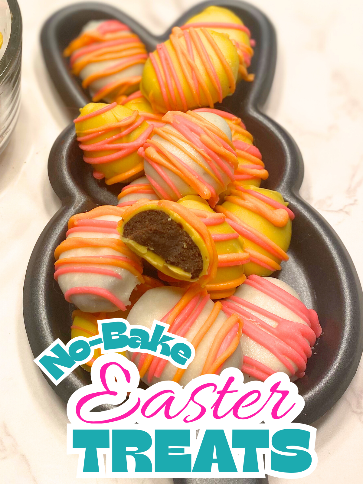 Easter egg oreo truffles