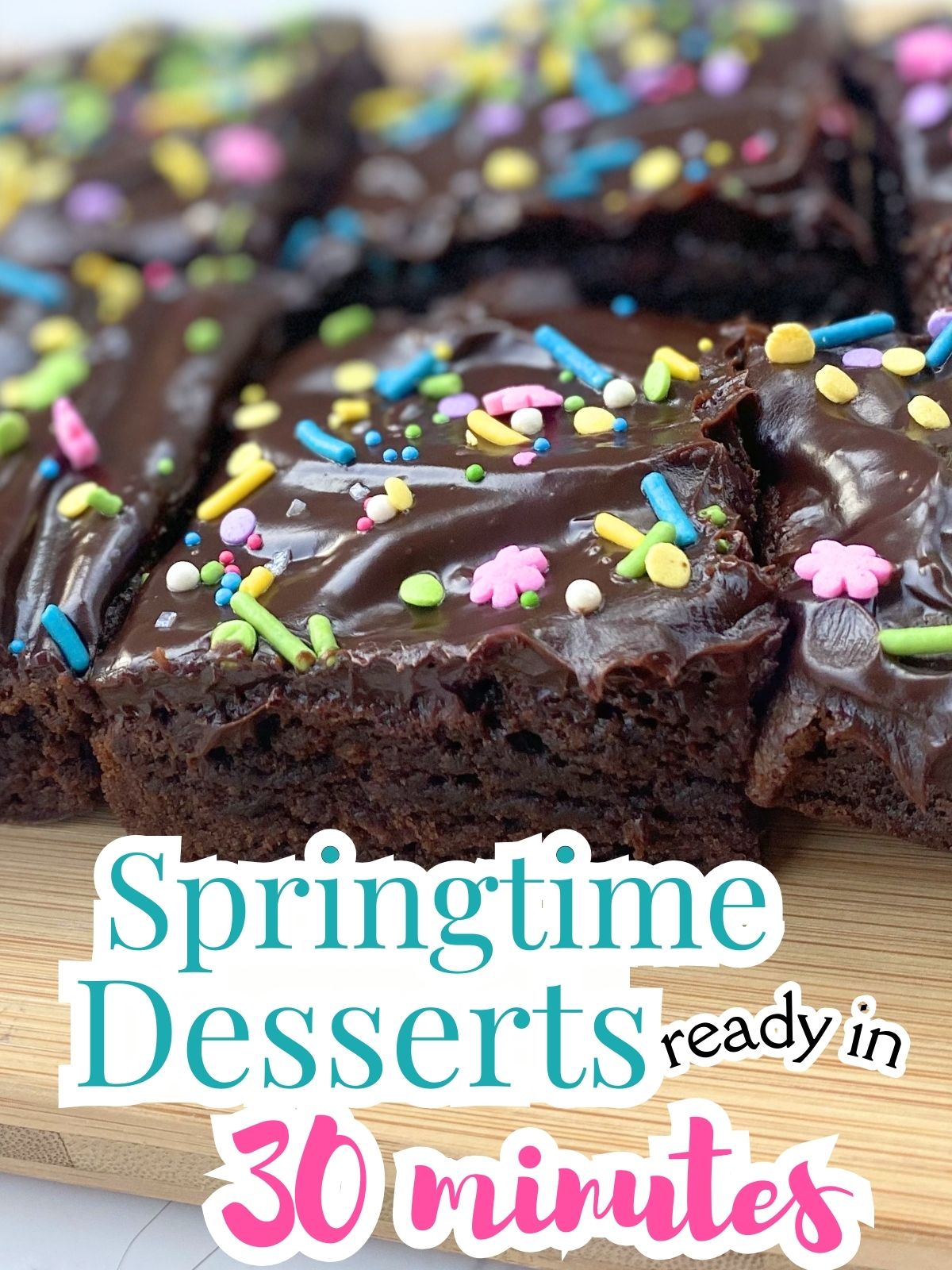 springtime brownies