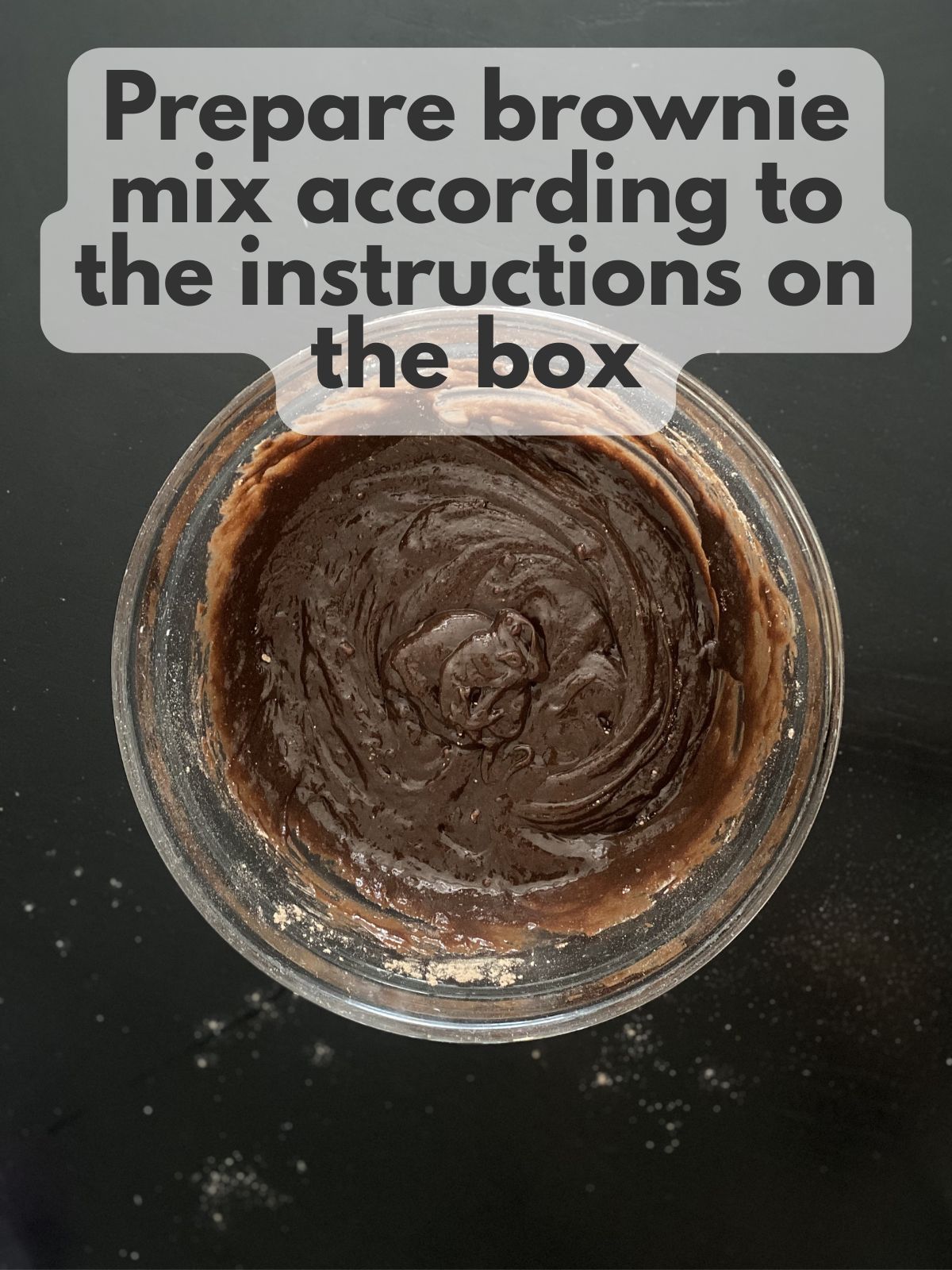 brownie batter in a bowl