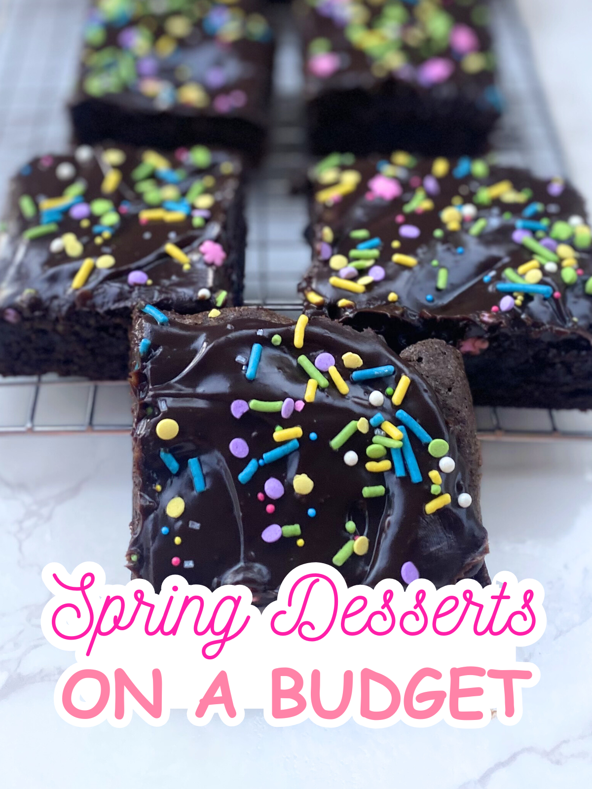 springtime brownies