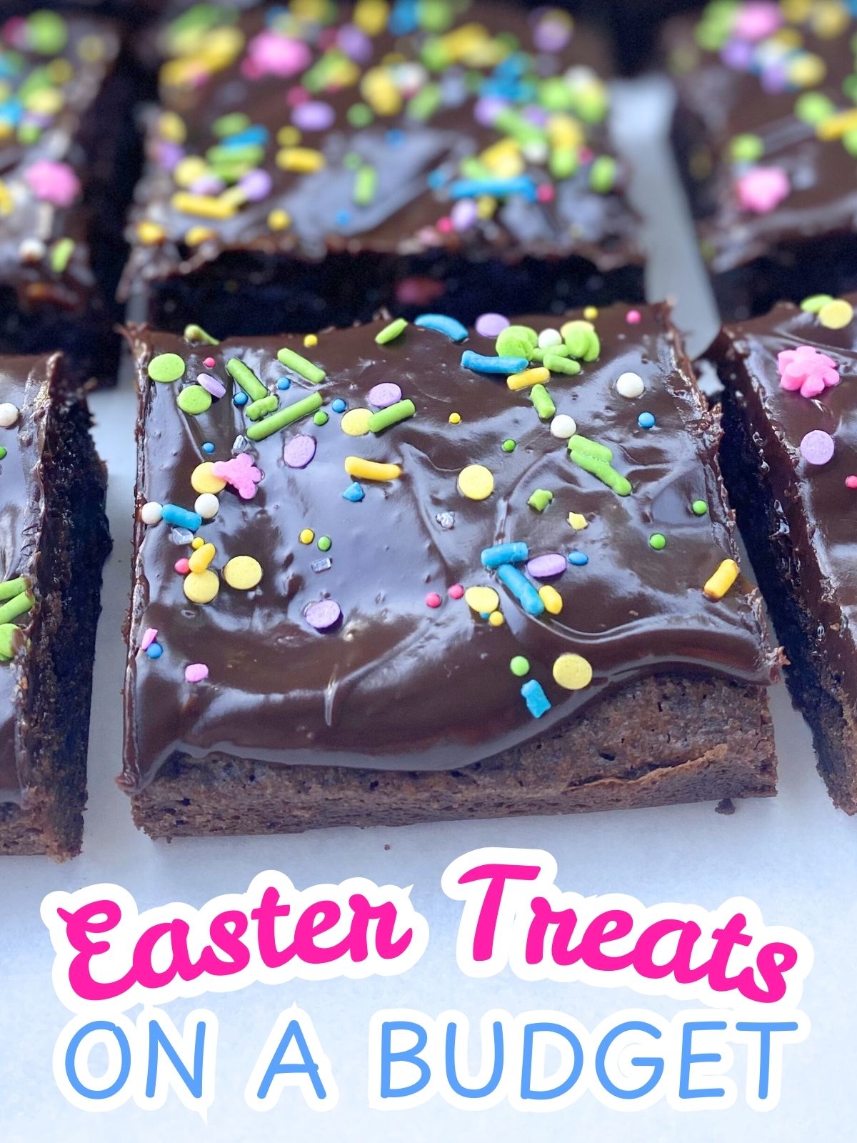 Springtime brownies