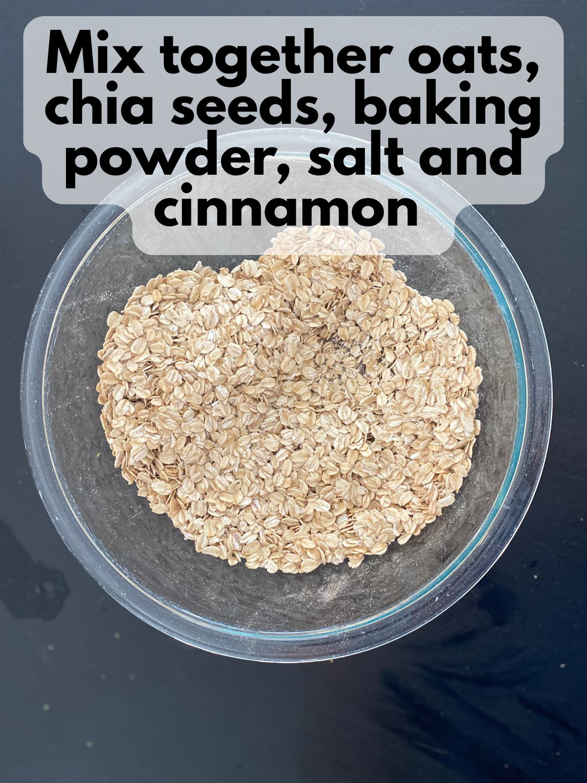 dry ingredients mixed together